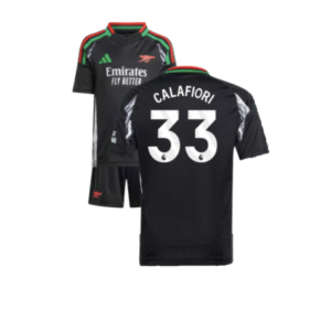 Arsenal Riccardo Calafiori 33 Auswärtstrikot Kinder Minikit 2024-2025