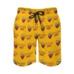 AS Rom Herren Badehose Schnelltrocknende Strandshorts Mit Tasche Kordelzug Shorts