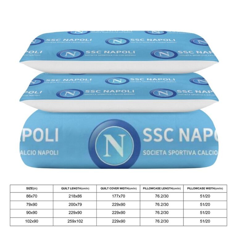 SSC Neapel Bettwäscheset 3 Stück Kinder Erwachsene Steppdeckenbezug Steppdeckenbezug Multi Size Laken Set