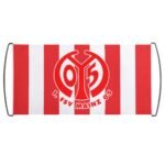 FSV Mainz 05 Transparente Beim Fußballspiel, Fans Schwenken Fahnen