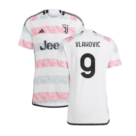 Juventus Dusan Vlahovic 9 Away Trikot 2023-2024