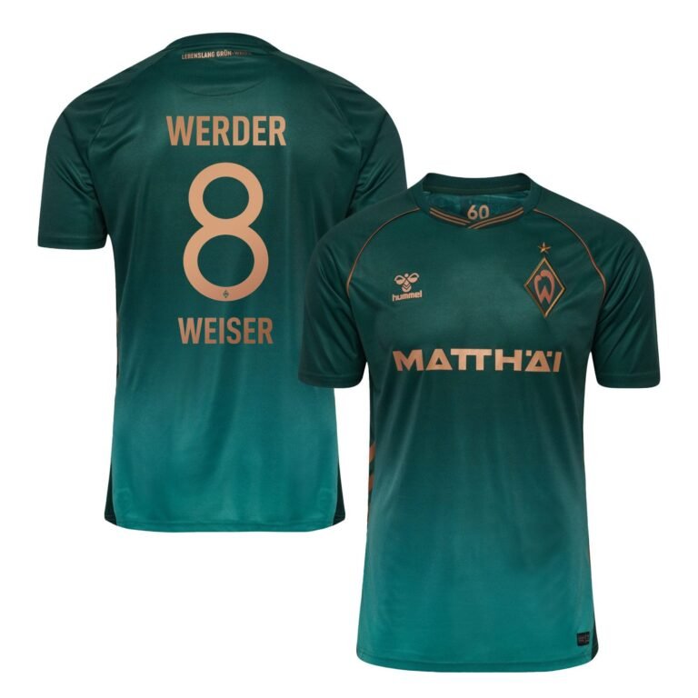 Werder Bremen Mitchell Weiser 8 Third Trikot 2025-2026