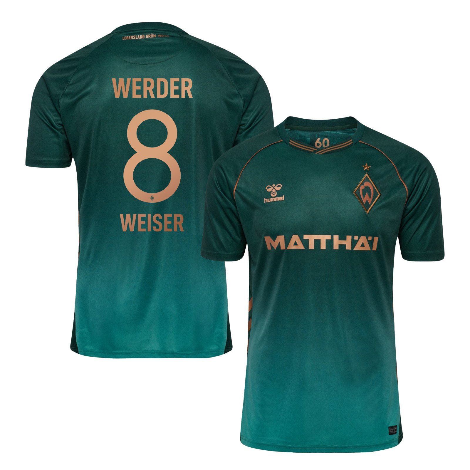 Werder Bremen Mitchell Weiser 8 Third Trikot 2025-2026 Werder Bremen Mitchell Weiser 8 Third Trikot 2025-2026