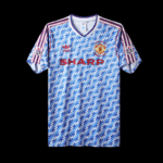 Manchester United Retro Away Trikot 1990-1992 - Blau