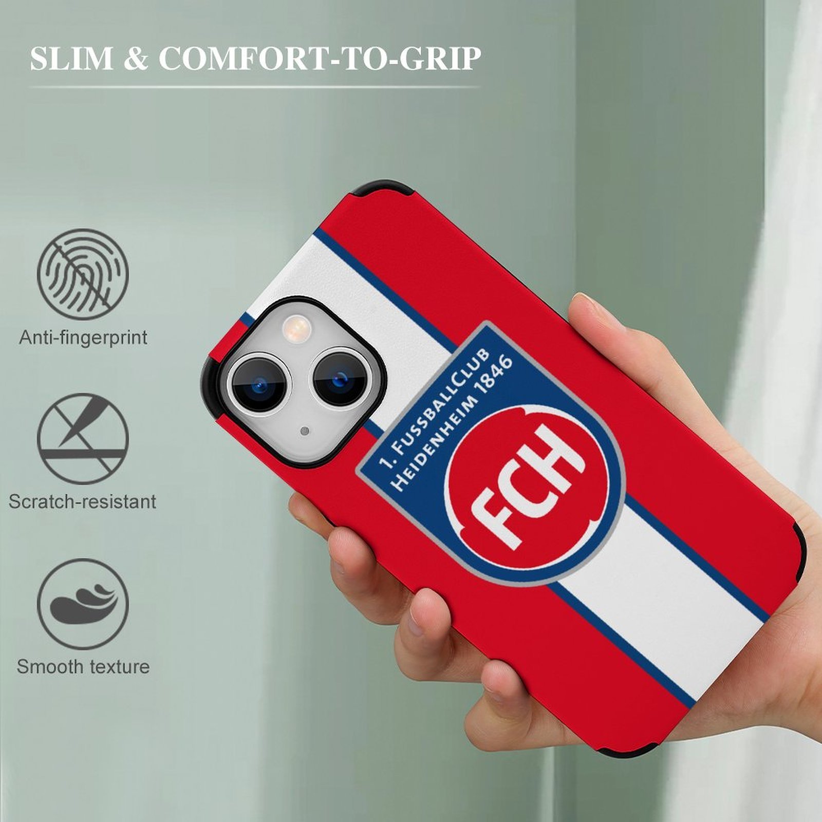 FC Heidenheim Stoßfest Und Schützend Handyhüllen & Cover Für IPhone 13 FC Heidenheim Stoßfest Und Schützend Handyhüllen & Cover Für IPhone 13