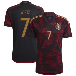 Deutschland Florian Wirtz 7 Away Trikot WM 2022