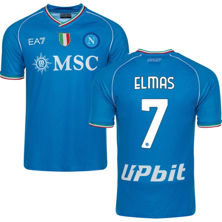 SSC Neapel Eljif Elmas 7 Home Trikot 2023-2024