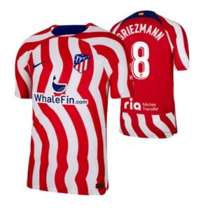 Atletico Madrid Antoine Griezmann 8 Home Trikot 2022-2023