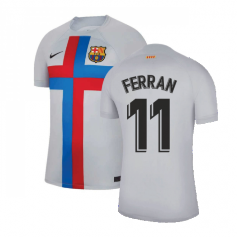 FC Barcelona Ferran Torres 11 UCL Third Trikot 2022-2023