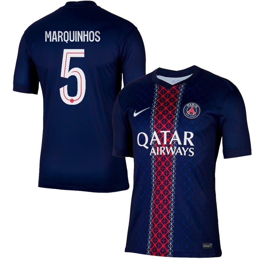 Paris Saint-Germain Marquinhos 5 Home Trikot 2025-2026 Paris Saint-Germain Marquinhos 5 Home Trikot 2025-2026