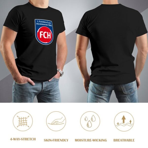 FC Heidenheim Core Stretch Slim Cneck Gildan Tee T-Shirt Herren