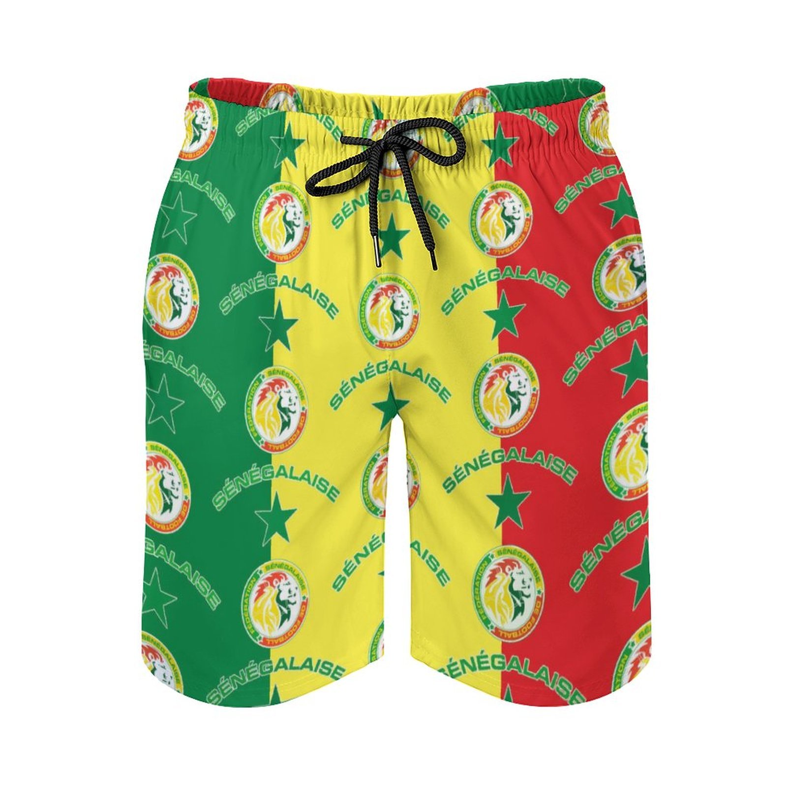 Senegal Herren Badehose Schnelltrocknende Strandshorts Mit Tasche Kordelzug Shorts Senegal Herren Badehose Schnelltrocknende Strandshorts Mit Tasche Kordelzug Shorts