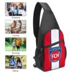 FC Heidenheim Crossbody Backpack Leichte Umhängetaschen Sling-Rucksack
