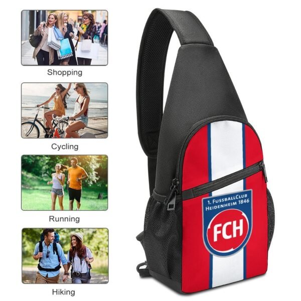 FC Heidenheim Crossbody Backpack Leichte Umhängetaschen Sling-Rucksack