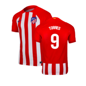 Atletico Madrid Fernando Torres 9 Home Trikot 2023-2024 (Mit Sponsors)