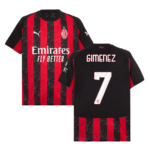 AC Mailand Santiago Giménez 7 Home Trikot 2025-2026