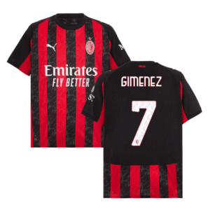 AC Mailand Santiago Giménez 7 Home Trikot 2025-2026