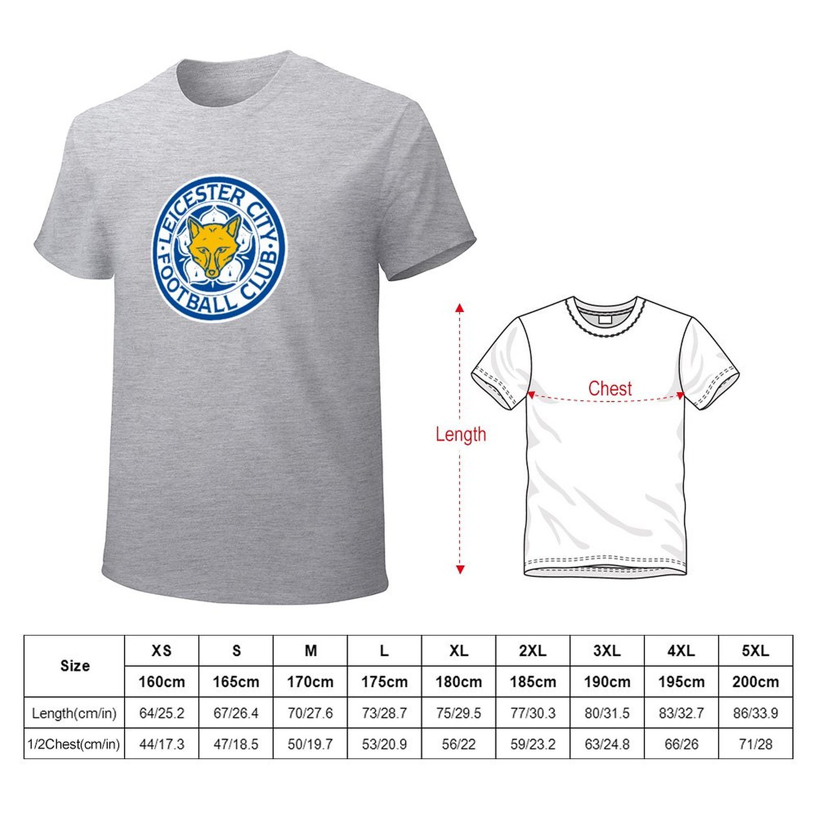 Leicester City Core Stretch Slim Cneck Gildan Tee T-Shirt Herren Leicester City Core Stretch Slim Cneck Gildan Tee T-Shirt Herren