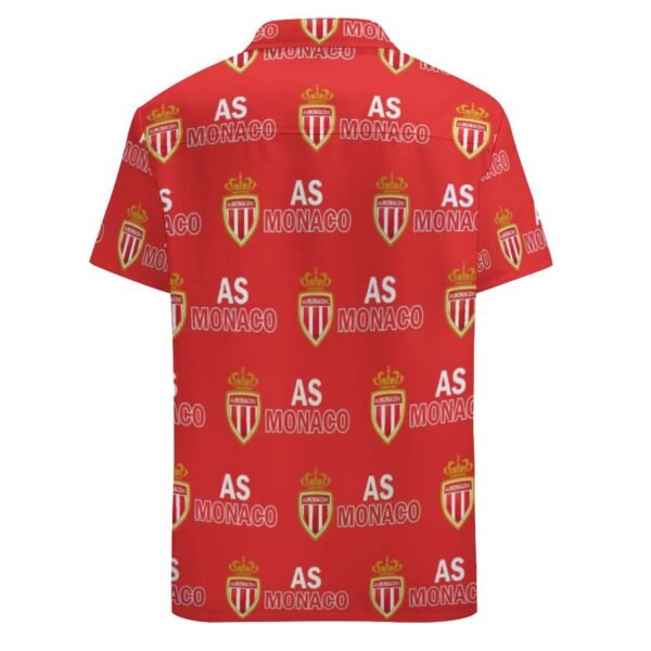 AS Monaco Kurzärmelige Herrenhemden, Passform Sommer Kurzarm Casual Button-Down Hemden