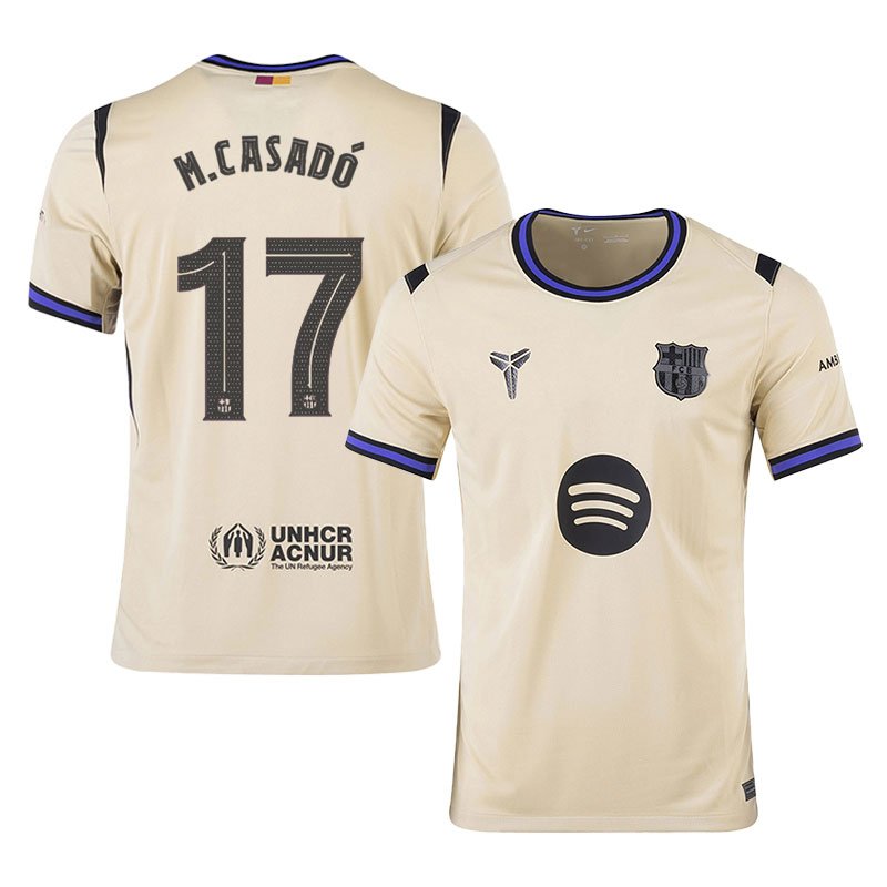 FC Barcelona Marc Casadó 17 Away Trikot 2025-2026 FC Barcelona Marc Casadó 17 Away Trikot 2025-2026
