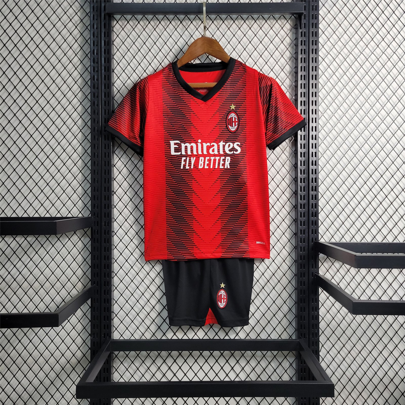AC Mailand Heimtrikot Kinder 2023-2024 AC Mailand Heimtrikot Kinder 2023-2024