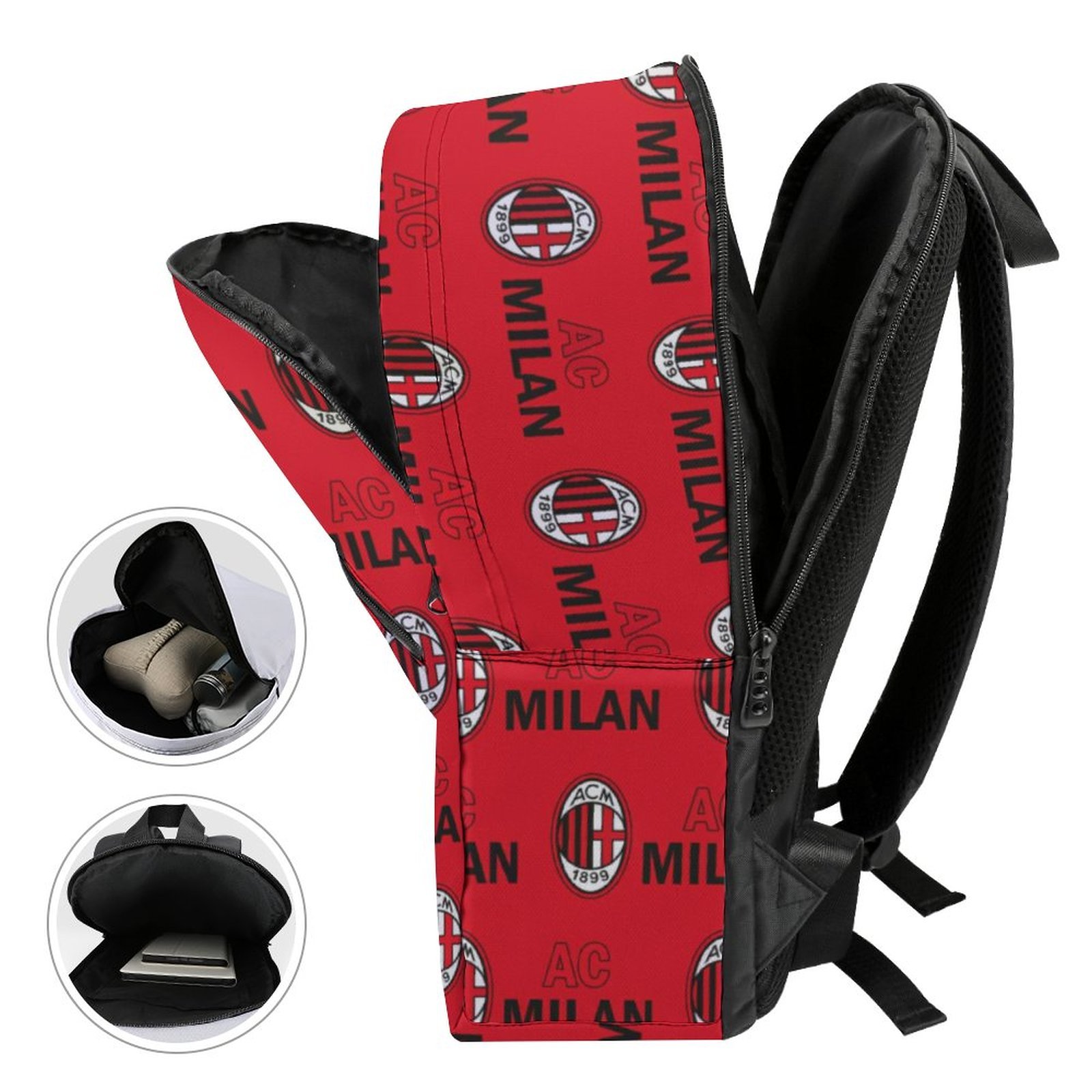 AC Mailand Unisex Backpack Rucksack Outdoor Wanderrucksack AC Mailand Unisex Backpack Rucksack Outdoor Wanderrucksack