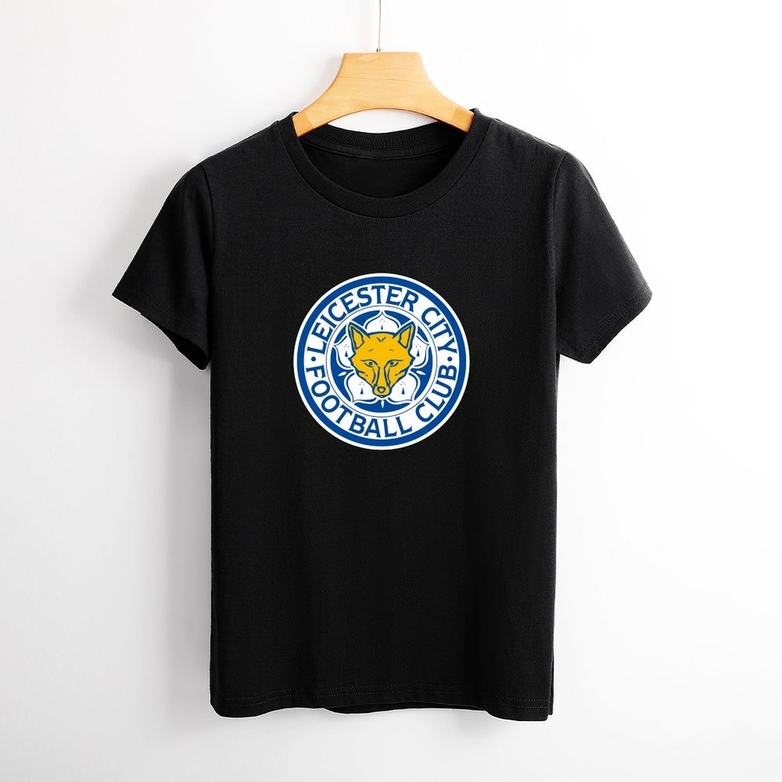Leicester City Damen Kurzarm Rundhals T-Shirt Casual Sommer Tops Leicester City Damen Kurzarm Rundhals T-Shirt Casual Sommer Tops