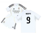 Real Madrid Kylian Mbappé 9 Heimtrikot Kinder 2025-2026