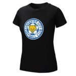 Leicester City Damen Kurzarm Rundhals T-Shirt Casual Sommer Tops