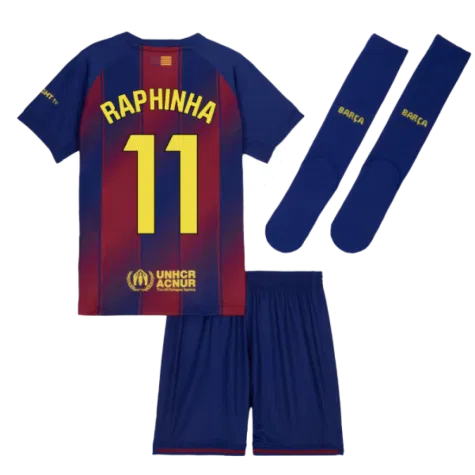 FC Barcelona Raphinha 11 Heimtrikot Kinder 2025-2026