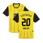 Borussia Dortmund Marcel Sabitzer 20 Home Trikot 2024-2025