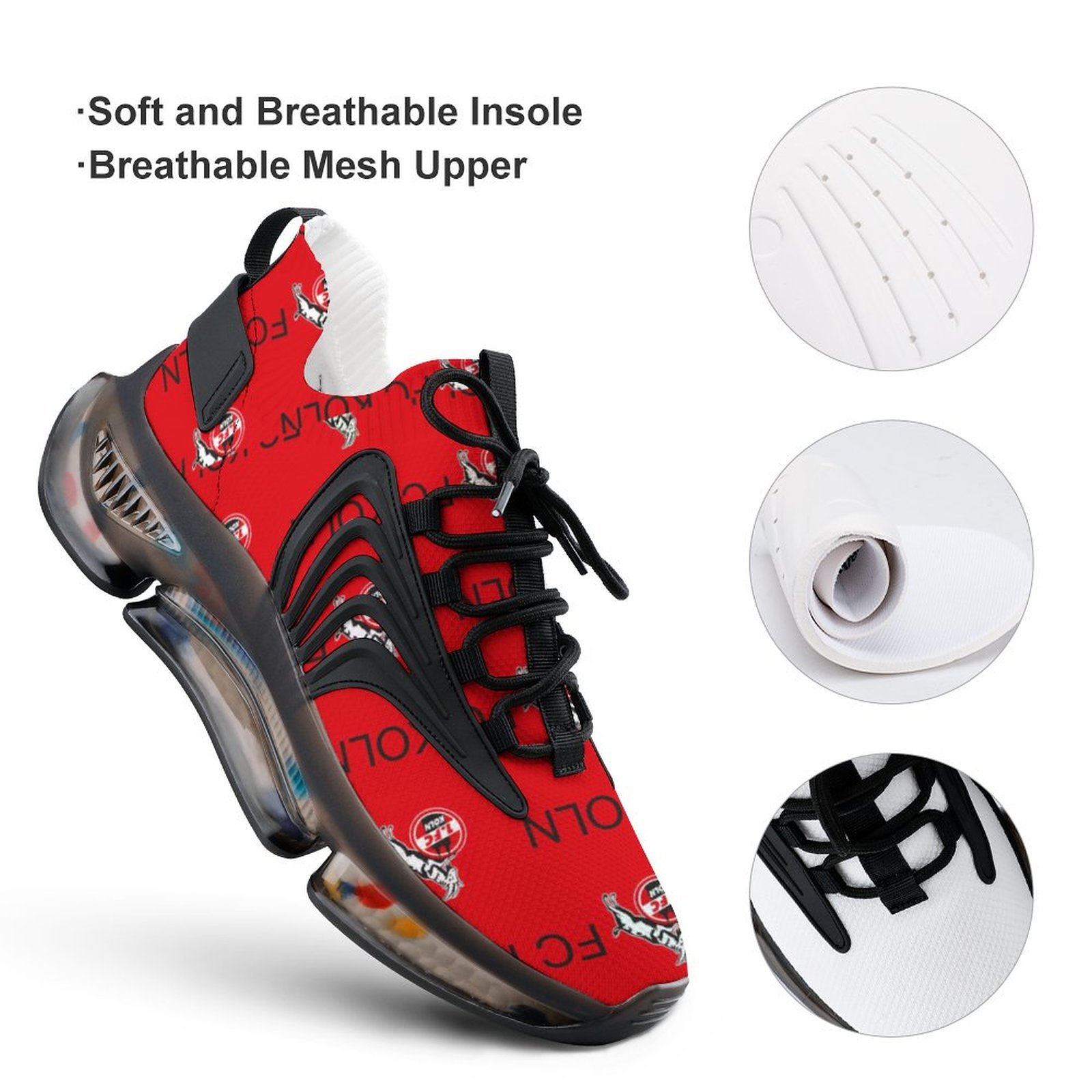 FC Köln Männer Elastische Laufschuhe Turnschuhe FC Köln Männer Elastische Laufschuhe Turnschuhe