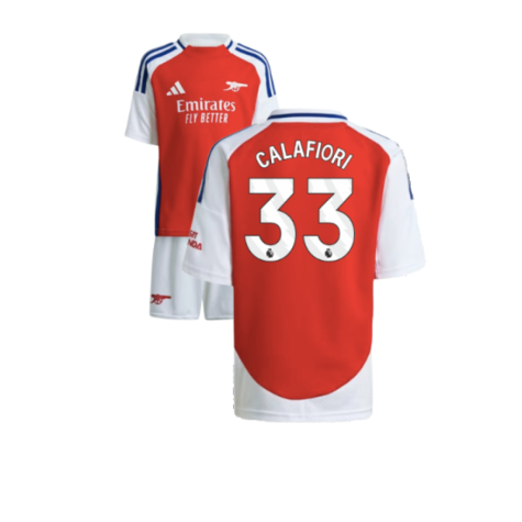 Arsenal Riccardo Calafiori 33 Heimtrikot Kinder Minikit 2024-2025