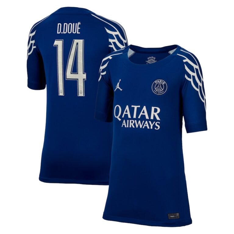 Paris Saint-Germain Désiré Doué 14 Fourth Trikot 2024-2025
