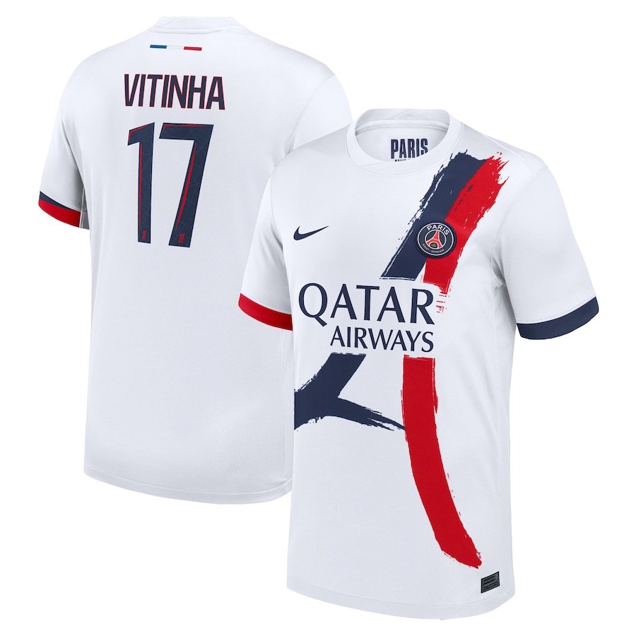 Paris Saint-Germain Vitinha 17 Away Trikot 2024-2025 Paris Saint-Germain Vitinha 17 Away Trikot 2024-2025