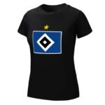 Hamburger SV Damen Kurzarm Rundhals T-Shirt Casual Sommer Tops