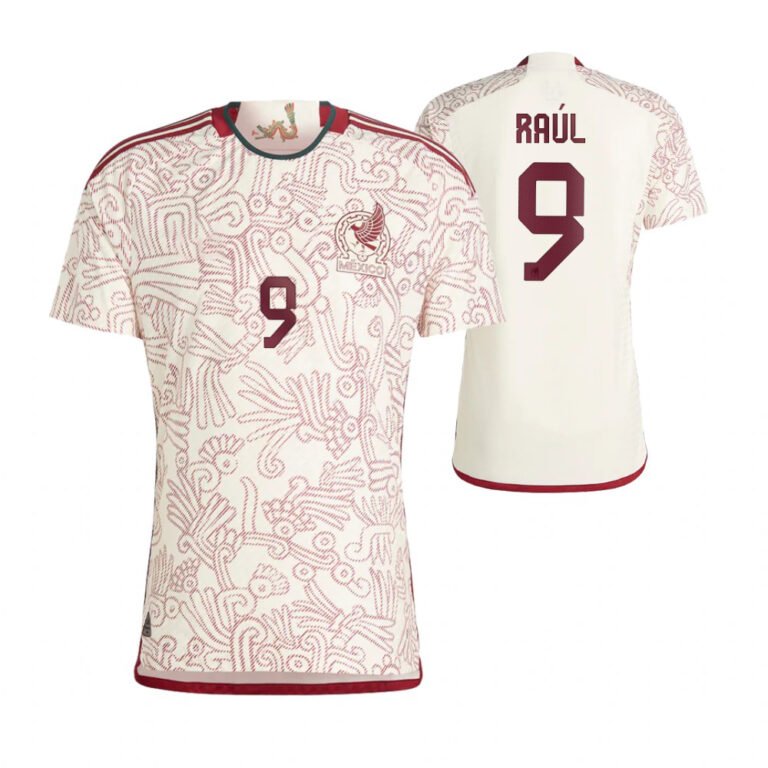 Mexico Raul Jimenez 9 Away Trikot WM 2022