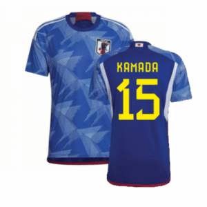 Japan Daichi Kamada 15 Home Trikot WM 2022
