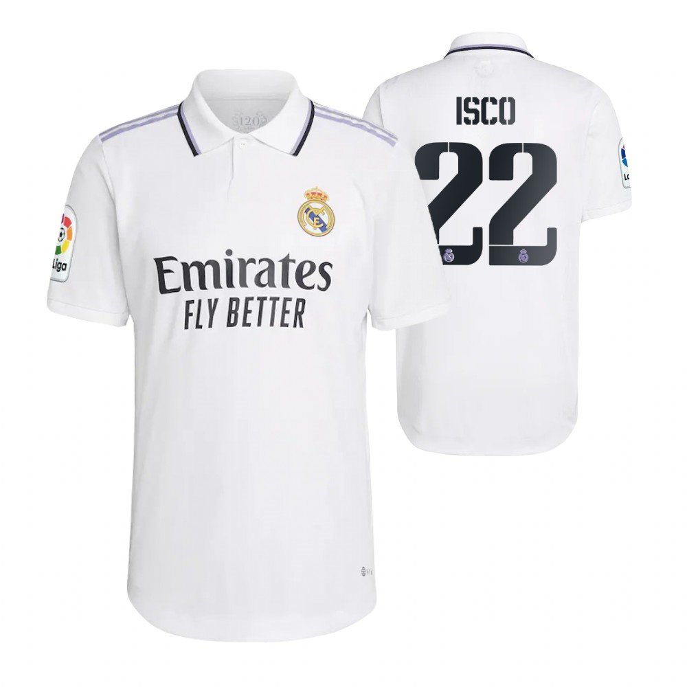 Real Madrid Isco 22 Home Trikot 2022-2023 Real Madrid Isco 22 Home Trikot 2022-2023