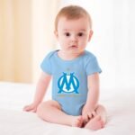 Olympique De Marseille Baby Bodysuit Strampler Schlafanzug Mit Kurzen Ärmeln