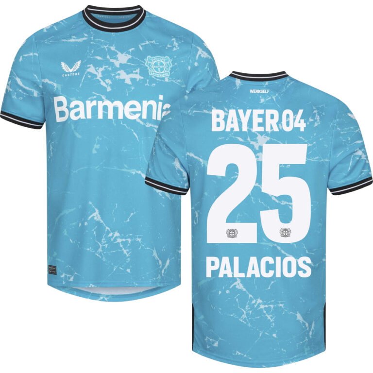 Bayer Leverkusen Exequiel Palacios 25 Third Trikot 2023-2024