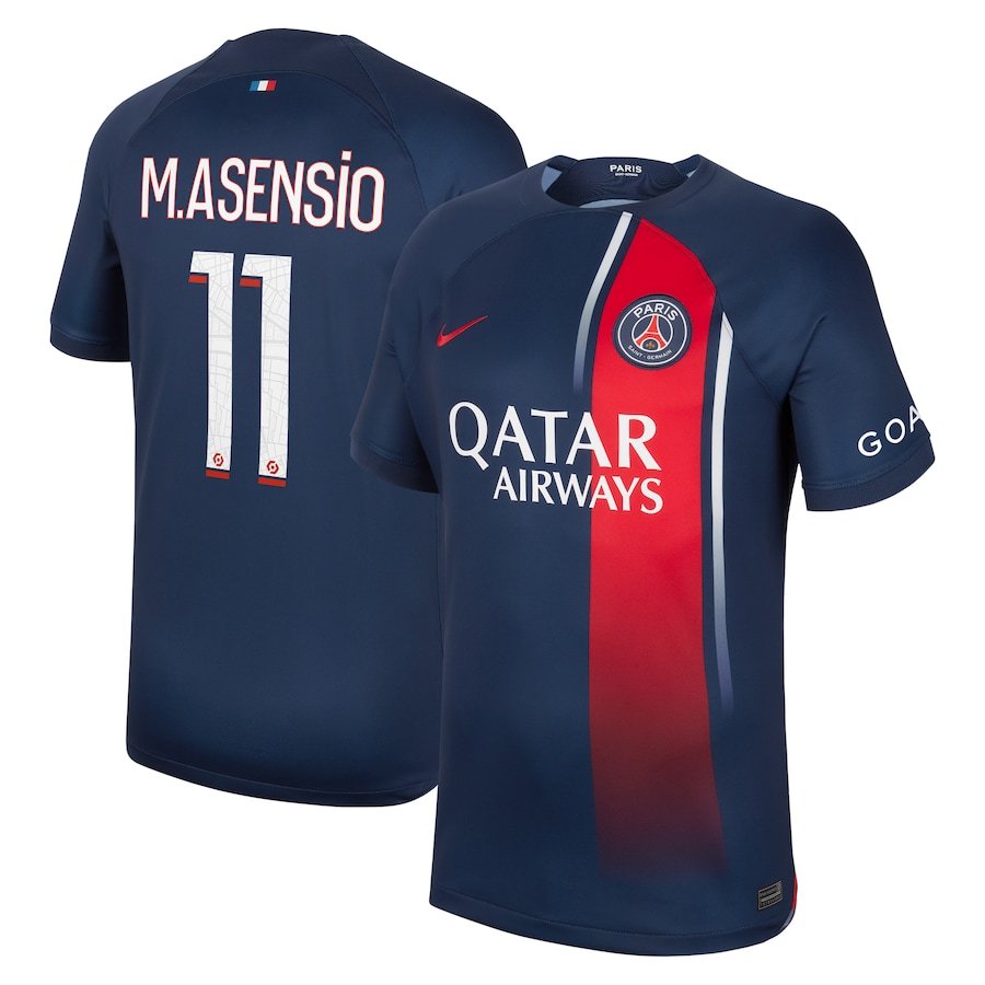 Paris Saint-Germain Marco Asensio 11 Home Trikot 2023-2024 Paris Saint-Germain Marco Asensio 11 Home Trikot 2023-2024
