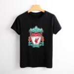 FC Liverpool Damen Kurzarm Rundhals T-Shirt Casual Sommer Tops