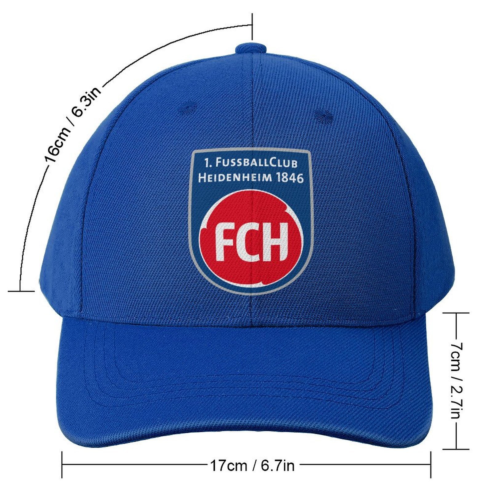 Unisex FC Heidenheim Baseball Cap Verstellbar Reine Farbe Baseballkappe Mütze Unisex FC Heidenheim Baseball Cap Verstellbar Reine Farbe Baseballkappe Mütze
