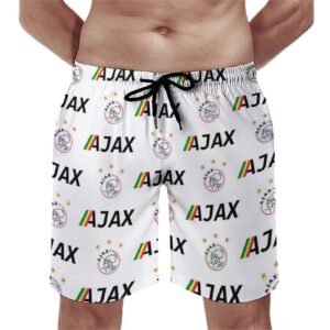 Ajax Staaten Herren Badehose Schnelltrocknende Strandshorts Mit Tasche Kordelzug Shorts