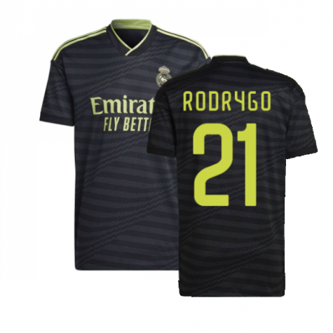 Real Madrid Rodrygo 21 Third Trikot 2022-2023