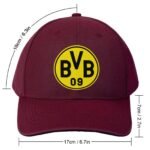 Unisex Borussia Dortmund Baseball Cap Verstellbar Reine Farbe Baseballkappe Mütze
