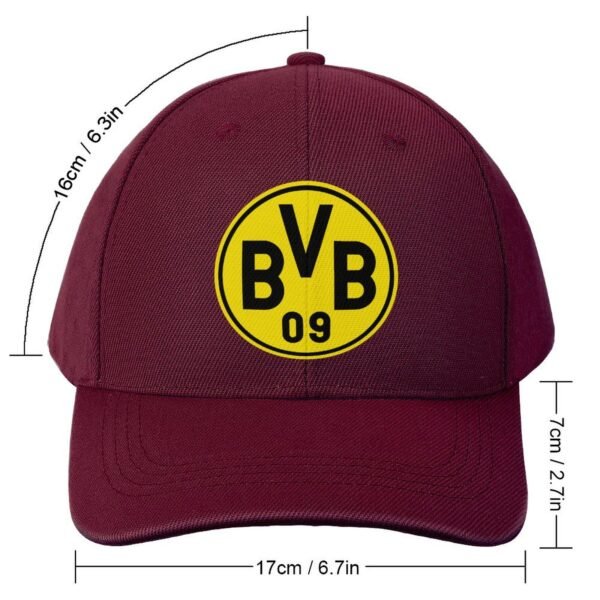 Unisex Borussia Dortmund Baseball Cap Verstellbar Reine Farbe Baseballkappe Mütze