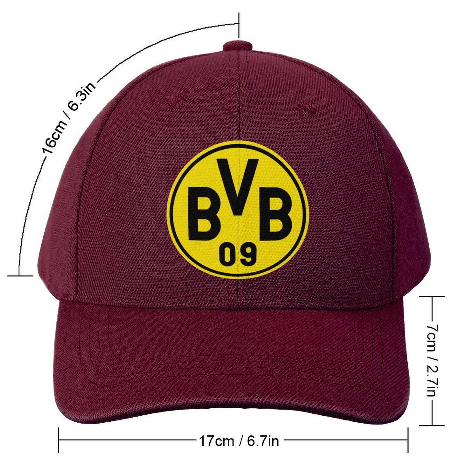 Unisex Borussia Dortmund Baseball Cap Verstellbar Reine Farbe Baseballkappe Mütze Unisex Borussia Dortmund Baseball Cap Verstellbar Reine Farbe Baseballkappe Mütze