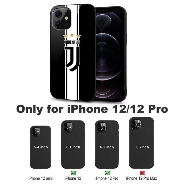 Juventus FC Stoßfest Glaskasten Handyhüllen & Cover Für IPhone 12